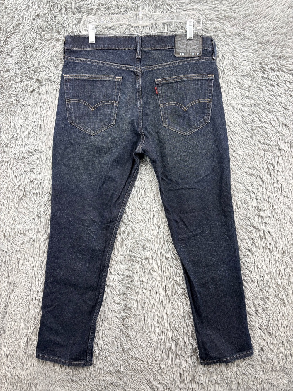 Levi’s 511 Jeans Mens 36 Blue Slim Fit Clean Dark Wash